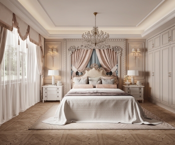 Simple European Style Bedroom-ID:193285948