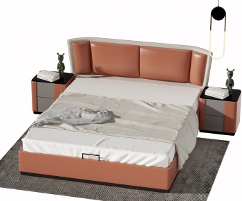Modern Double Bed-ID:758672009