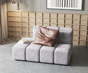 Modern Single Sofa-ID:389480114