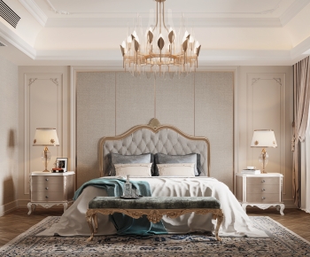 Simple European Style Bedroom-ID:206501963