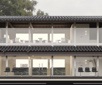 New Chinese Style Facade Element-ID:777700908