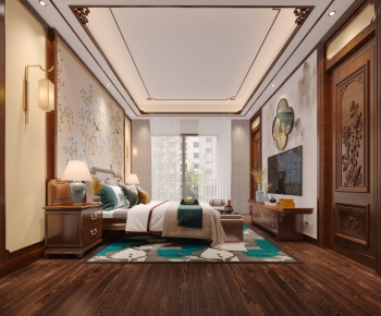 Chinese Style New Chinese Style Bedroom-ID:327450045