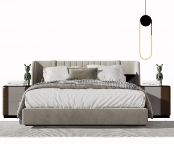 Modern Double Bed-ID:975197088