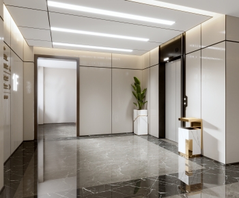 Modern Office Elevator Hall-ID:466580437