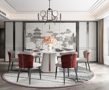 New Chinese Style Dining Room-ID:707770116