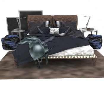 Modern Double Bed-ID:339389095