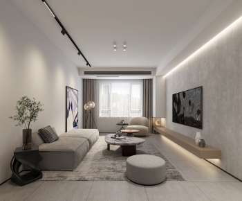 Modern A Living Room-ID:988302957