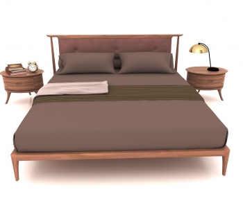 Modern Double Bed-ID:530148037