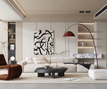 Modern A Living Room-ID:380404009