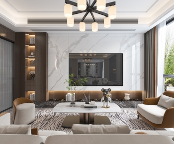 Modern A Living Room-ID:809823041