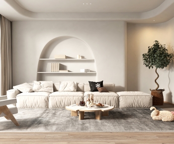 Wabi-sabi Style A Living Room-ID:791609323