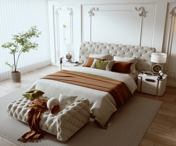 French Style Double Bed-ID:135889143