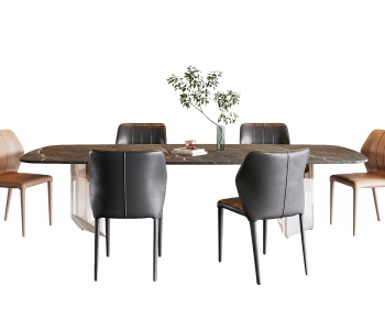 Modern Dining Table And Chairs-ID:537187105