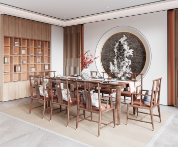 New Chinese Style Dining Room-ID:986156946
