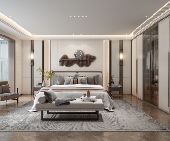 New Chinese Style Bedroom-ID:244427928