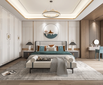 New Chinese Style Bedroom-ID:699065923