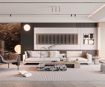 Modern A Living Room-ID:711461073