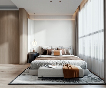 Modern New Chinese Style Bedroom-ID:160619024