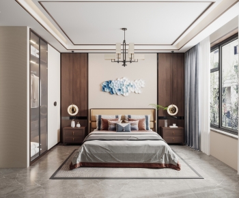 New Chinese Style Bedroom-ID:543488983