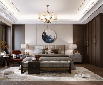New Chinese Style Bedroom-ID:661288986