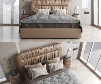 Modern Double Bed-ID:409745939