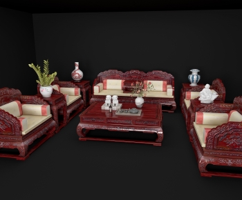 Chinese Style Sofa Combination-ID:597018968
