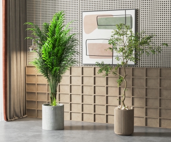 Modern Potted Green Plant-ID:286978965