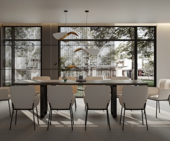 Modern Dining Table And Chairs-ID:624860058