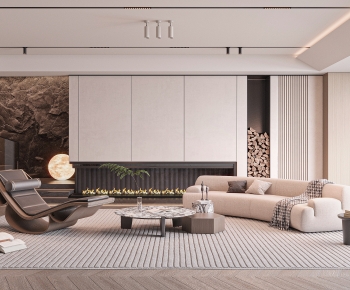Modern A Living Room-ID:245824105