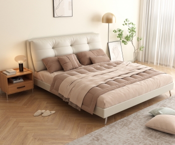 Modern Double Bed-ID:456891063