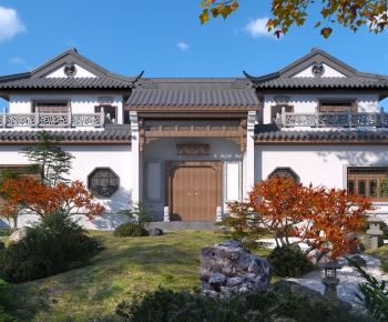 Chinese Style Villa Appearance-ID:528860152