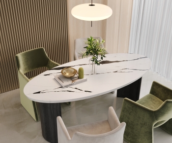 Modern Dining Table And Chairs-ID:379190921