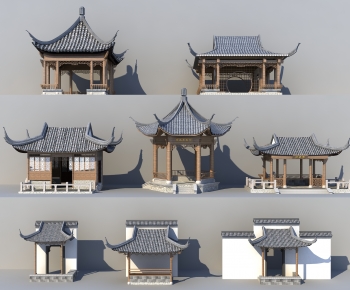 Chinese Style Ancient Architectural Buildings-ID:731265076