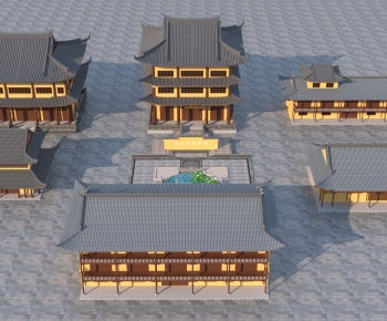 中式寺庙建筑-ID:151411061