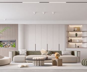 Modern A Living Room-ID:525120973
