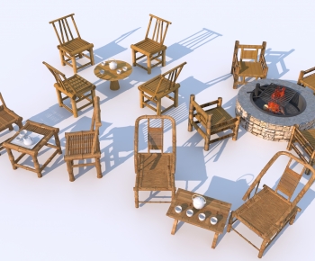 New Chinese Style Outdoor Tables And Chairs-ID:102250653