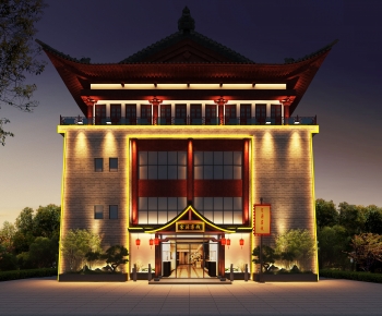 New Chinese Style Facade Element-ID:196908007