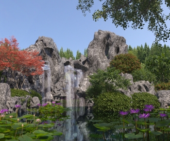 Chinese Style Park Landscape-ID:521594056