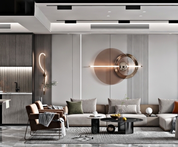 Modern A Living Room-ID:648453006