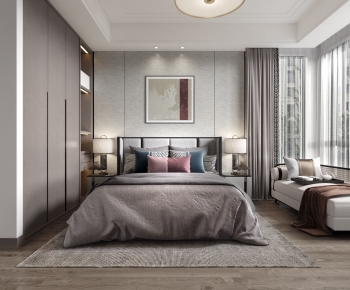 New Chinese Style Bedroom-ID:649823909