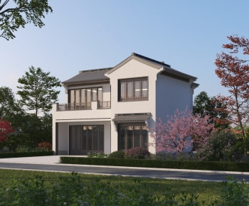New Chinese Style Villa Appearance-ID:704885965