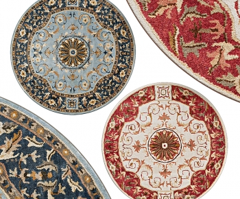 Simple European Style Circular Carpet-ID:480828057