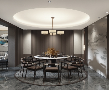 New Chinese Style Dining Room-ID:618597983