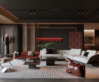 Modern A Living Room-ID:722047099