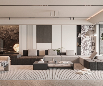 Modern A Living Room-ID:998649692