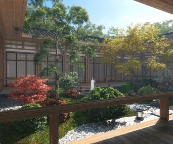 New Chinese Style Courtyard/landscape-ID:352149016
