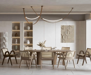 Modern Wabi-sabi Style Dining Room-ID:291390905