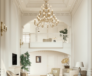 French Style A Living Room-ID:425328979