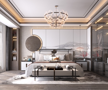 New Chinese Style Bedroom-ID:145746957