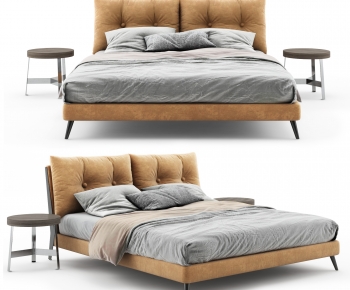 Modern Double Bed-ID:611100287